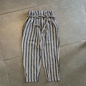Madewell Paperbag Waisted Linen Pants